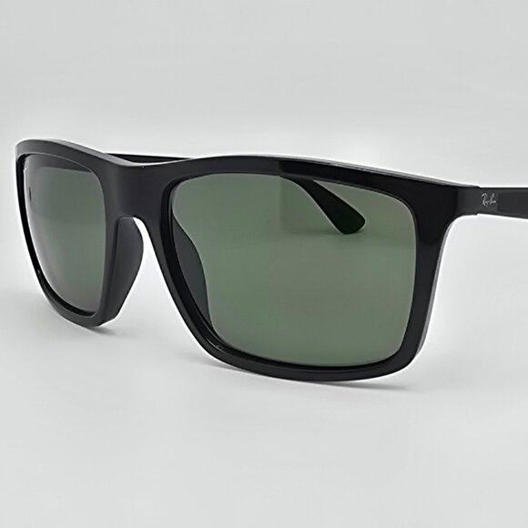 Ray-Ban RB4228 601/9A Black Frame Polarized G15 Green Lens Sunglasses Italy 58mm - Picture 1 of 13
